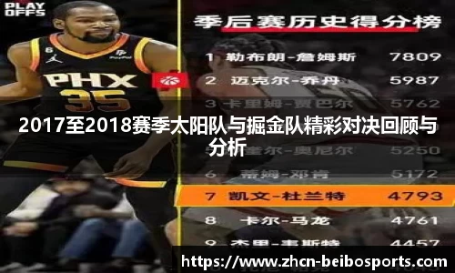 2017至2018赛季太阳队与掘金队精彩对决回顾与分析